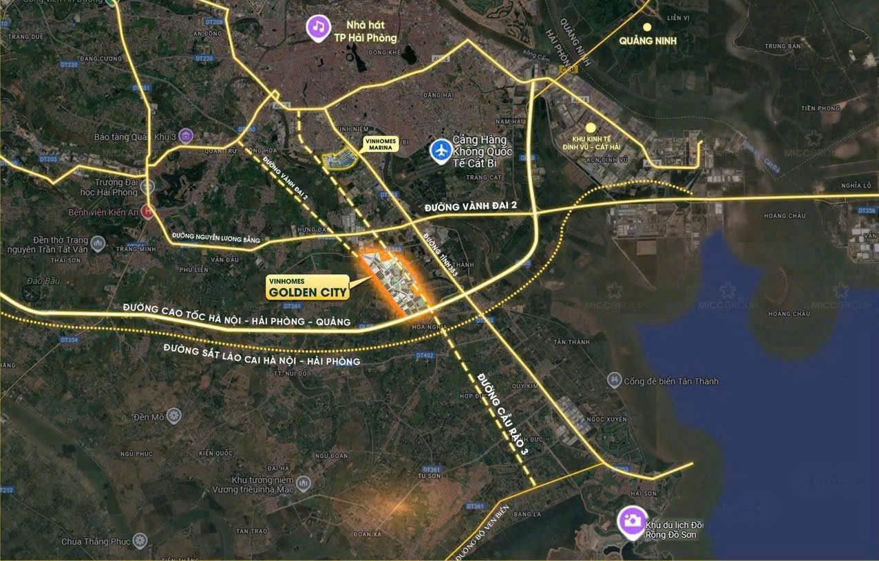 Vị trí vinhomes Dương kinh