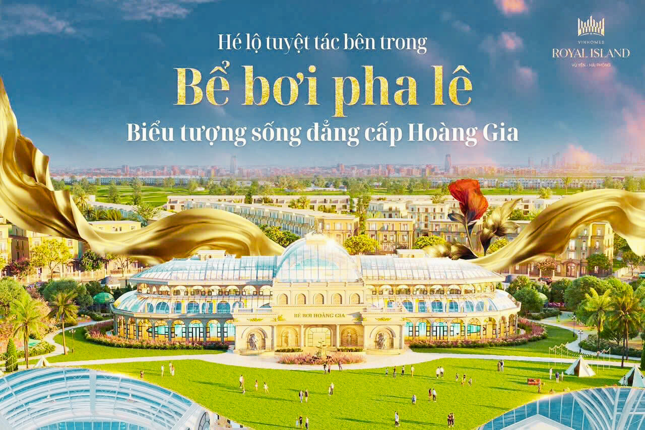 bể bơi phân khu Hoàng Gia Vinhomes Vũ Yên