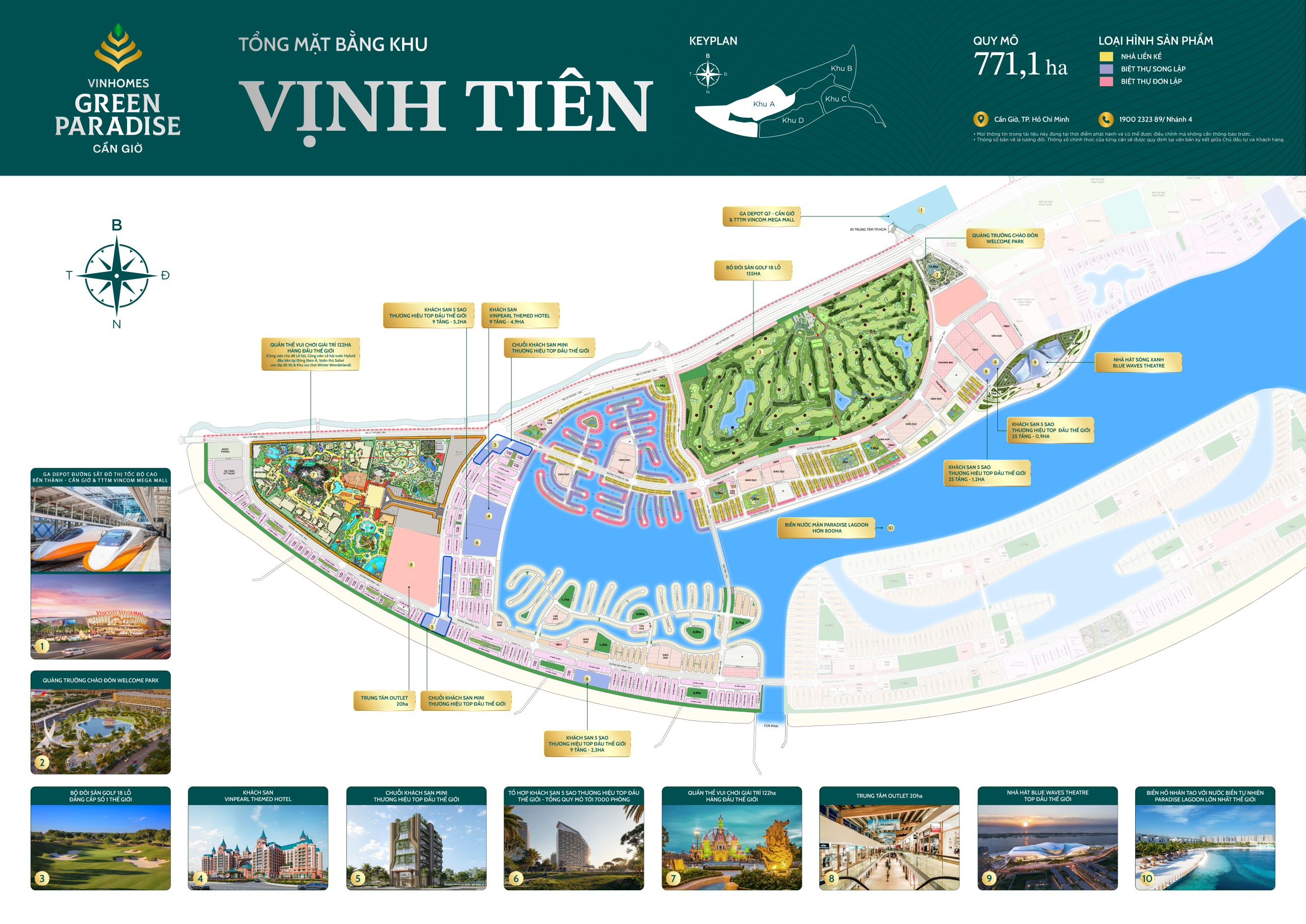 mặt bằng phân khu vịnh tiên vinhomes cần giờ