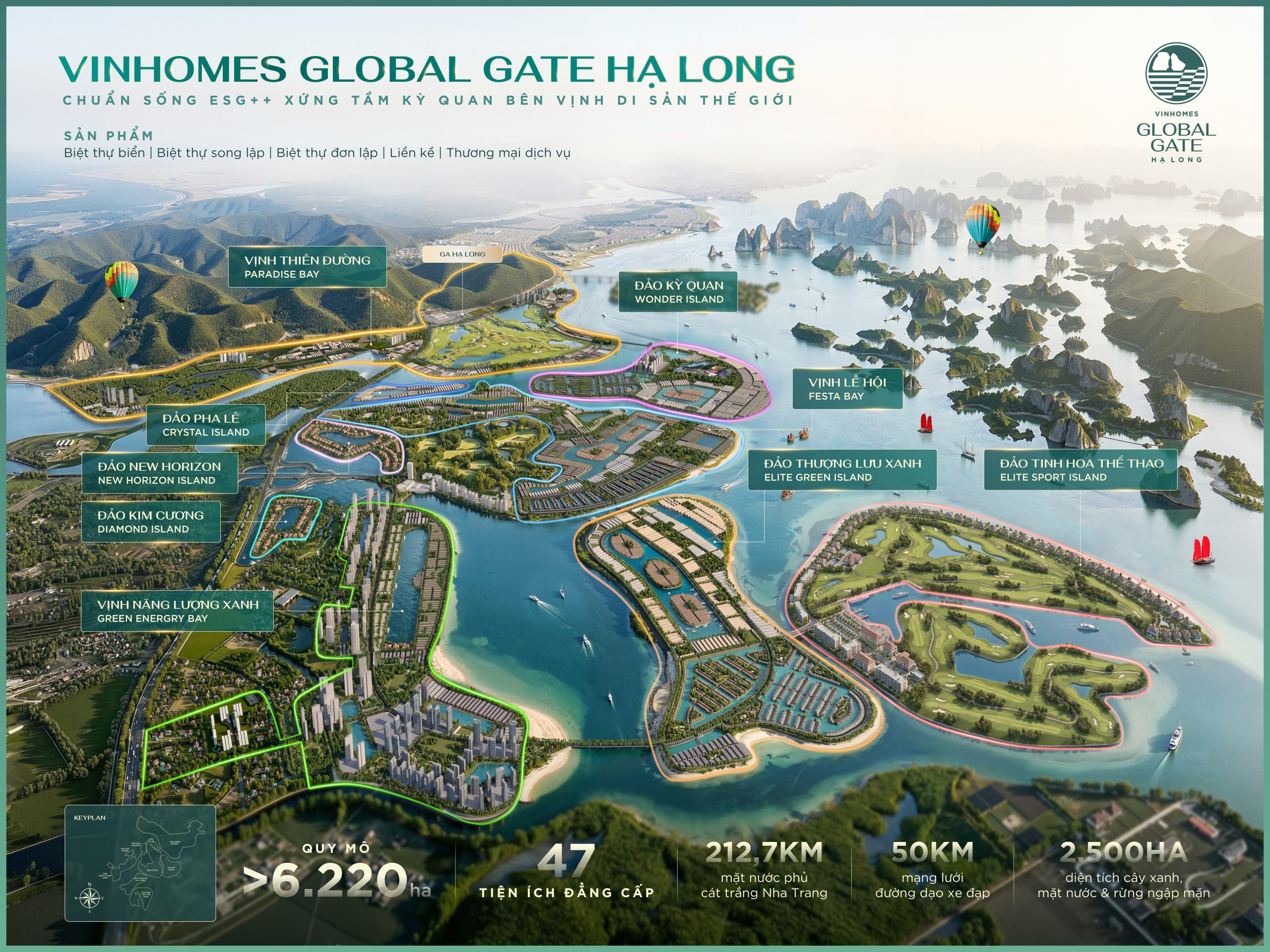 Tổng mặt bằng vinhomes hạ long