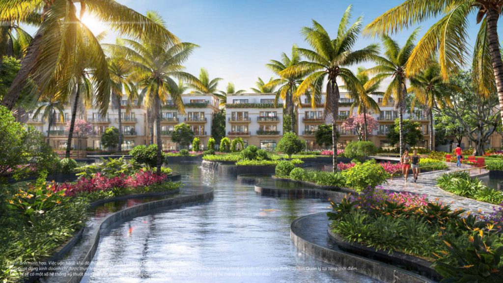 Công viên ven kênh Floating Forest tại phân khu Mặt Trời