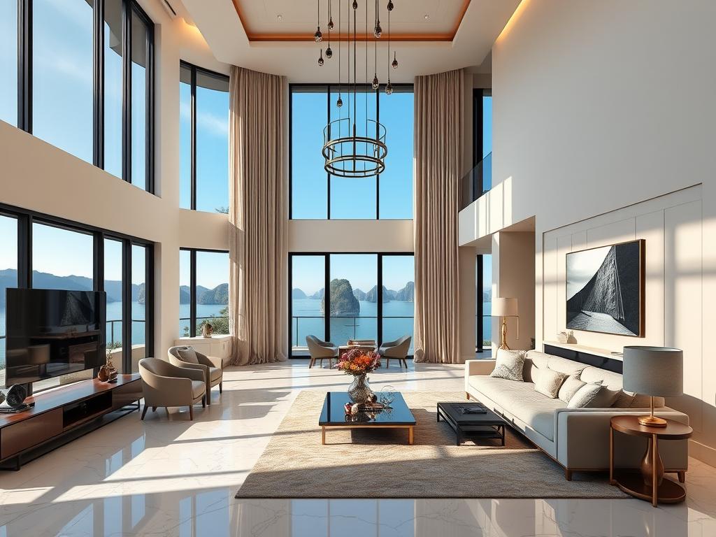 Không gian nội thất biệt thự Vinhomes Hạ Long Xanh