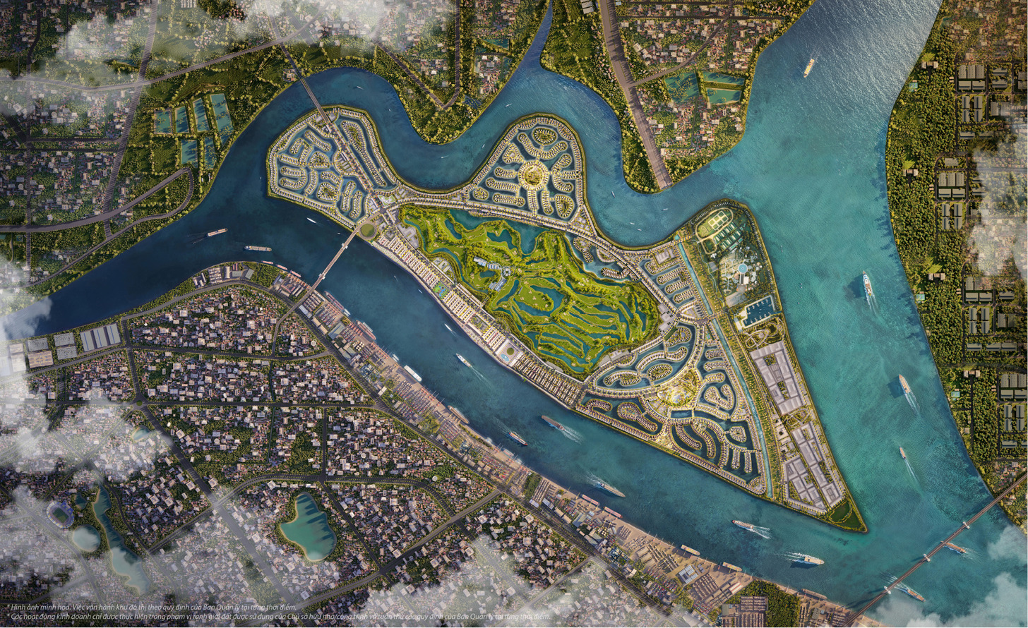 Mặt bằng tổng thể dự án Vinhomes Vũ Yên Hải Phòng với các phân khu chức năng