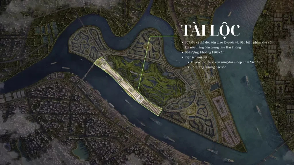 Phân khu Tài Lộc Vinhomes Vũ Yên Hải Phòng phân khu