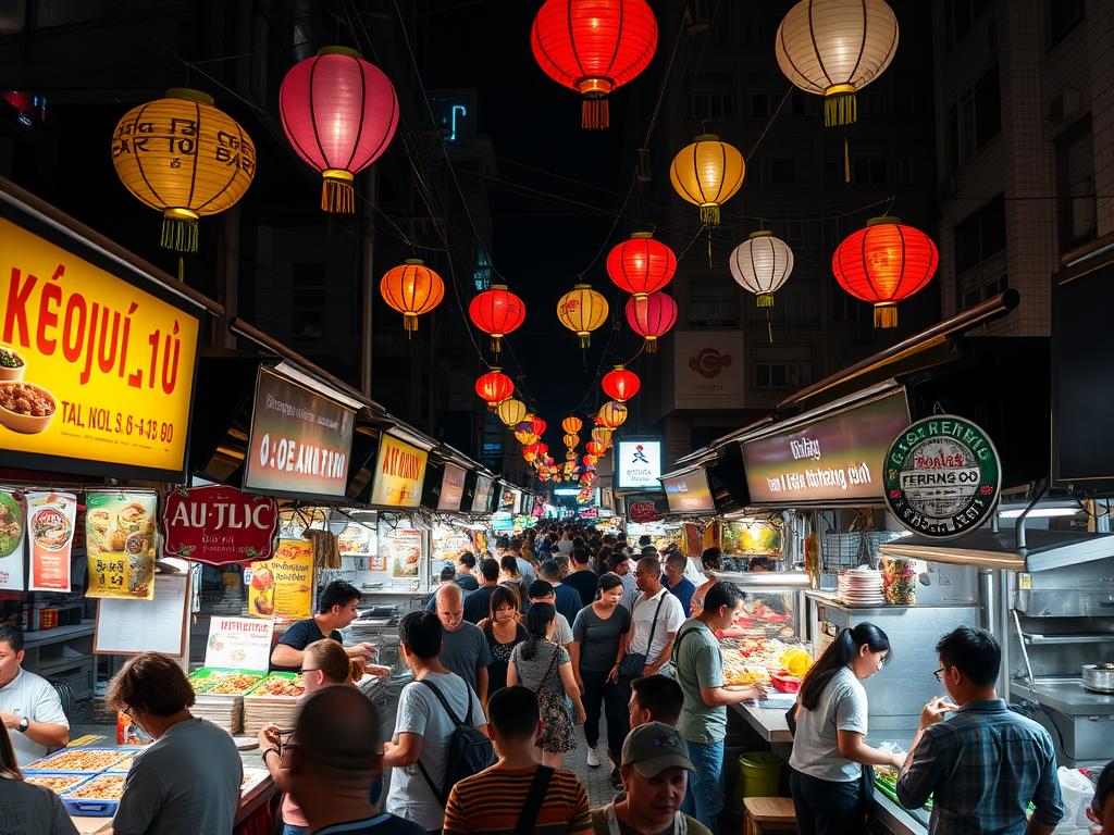 Phố chợ ẩm thực tại Phân khu Tài Lộc Vinhomes Royal Island