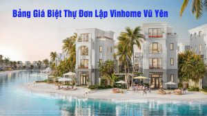 Phối cảnh tổng thể dự án Vinhomes Vũ Yên với biệt thự đơn lập bên bờ sông