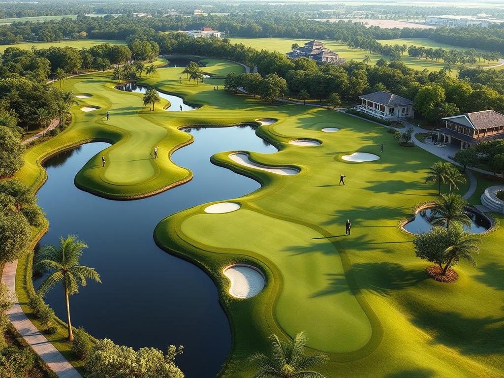 Sân golf 36 hố tại Vinhomes Vũ Yên Hải Phòng