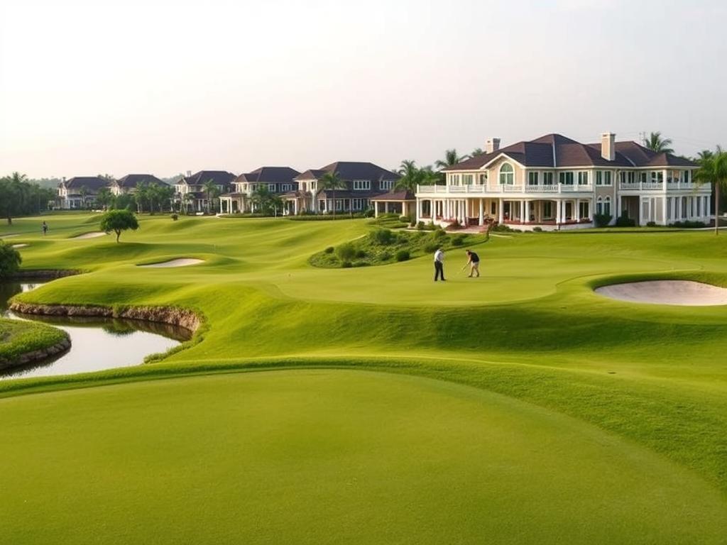 Sân golf 36 hố tại Vinhomes Vũ Yên Hải Phòng phân khu