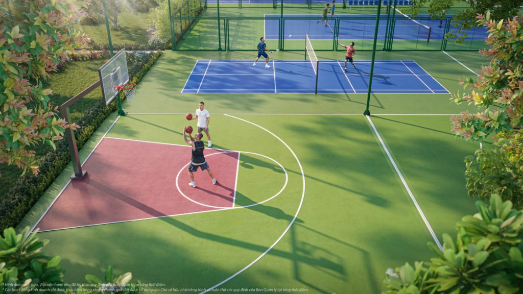Tổ hợp sân thể thao Pickleball Park tại phân khu Mặt Trời