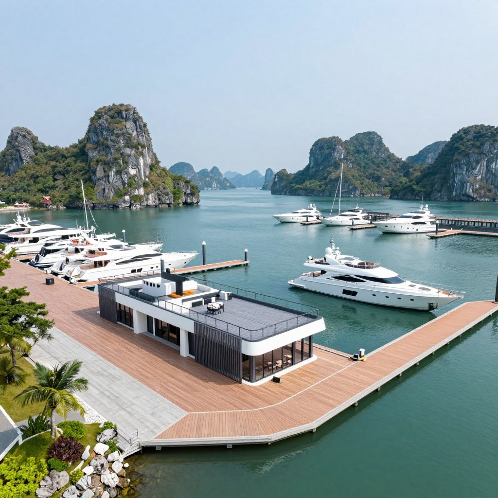 Bến Du Thuyền Quốc tế tại Vinhomes Hạ Long Xanh