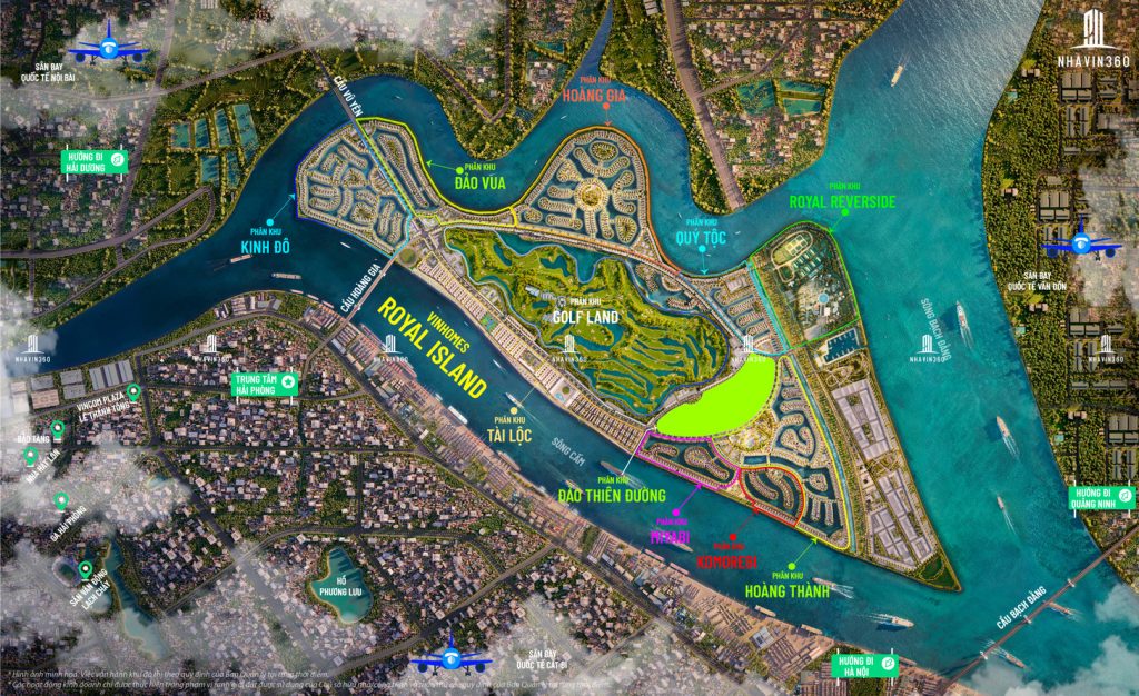 Mặt bằng phân khu Đảo Thiên Đường Vinhomes Vũ Yên