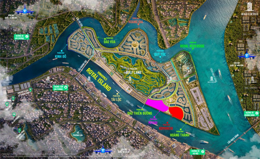 Mặt bằng phân khu Miyabi và Komorebi Vinhomes Vũ Yên