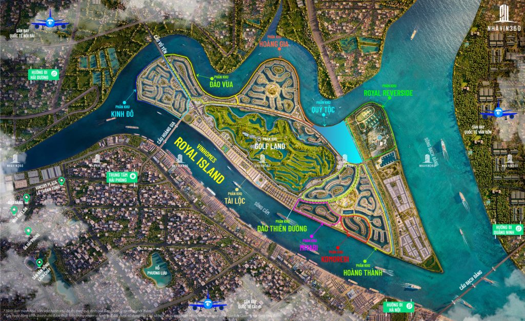 Mặt bằng phân khu Quý Tộc Vinhomes Vũ Yên