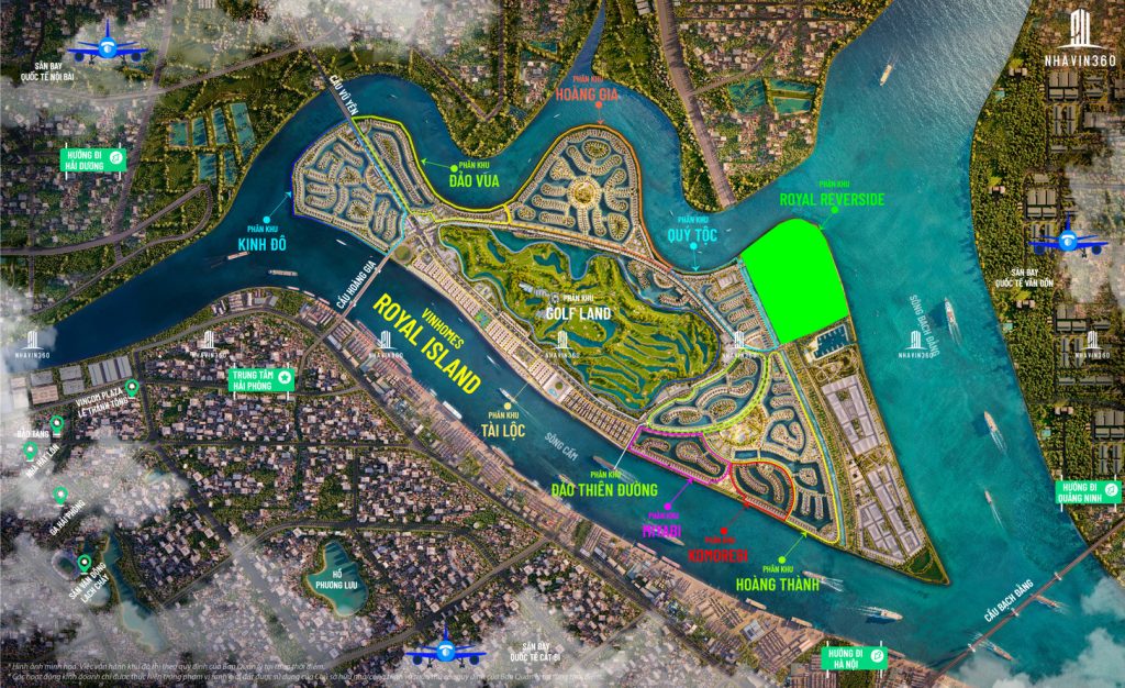 Mặt bằng phân khu Royal Riverside Vinhomes Vũ Yên