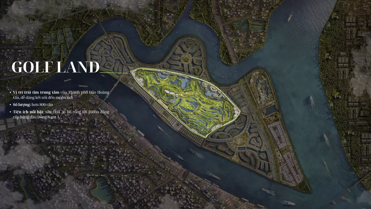 Phân khu Golf Land tại Vinhomes Vũ Yên Hải Phòng với biệt thự view sân golf