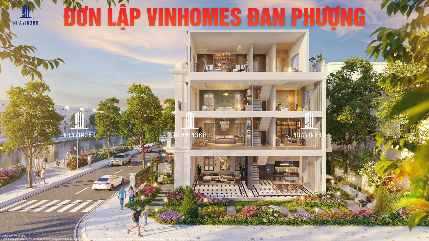 Phối cảnh biệt thự đơn lập tại Vinhomes Đan Phượng Phối cảnh biệt thự đơn lập tại Vinhomes Đan Phượng