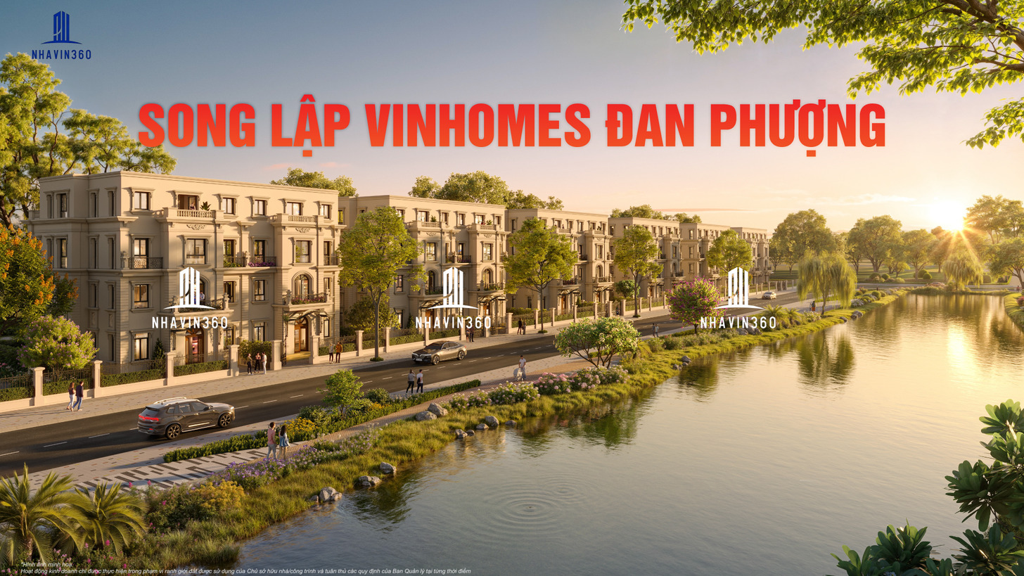 Phối cảnh biệt thự song lập tại Vinhomes Đan Phượng Phối cảnh biệt thự song lập tại Vinhomes Đan Phượng