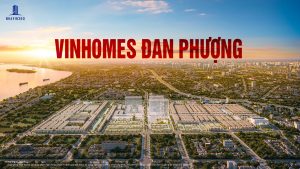 Phối cảnh tổng thể dự án Vinhomes Đan Phượng với không gian xanh và kiến trúc hiện đại