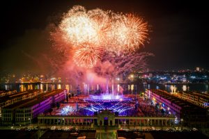 Pháo hoa tại Vinhomes Vũ Yên