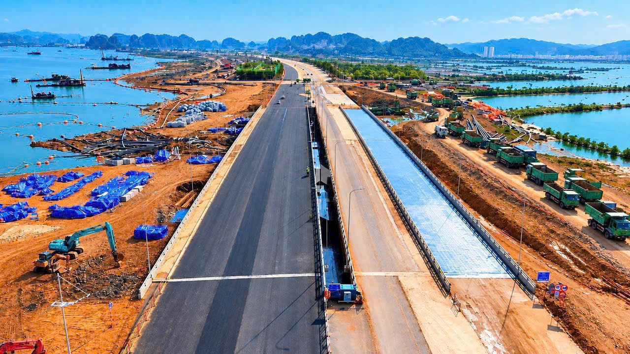 tiến độ đường apolo 60m hạ long